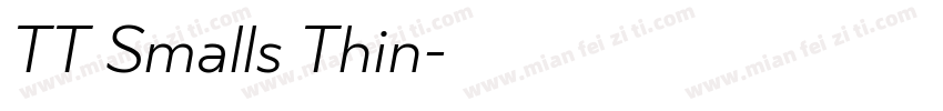 TT Smalls Thin字体转换